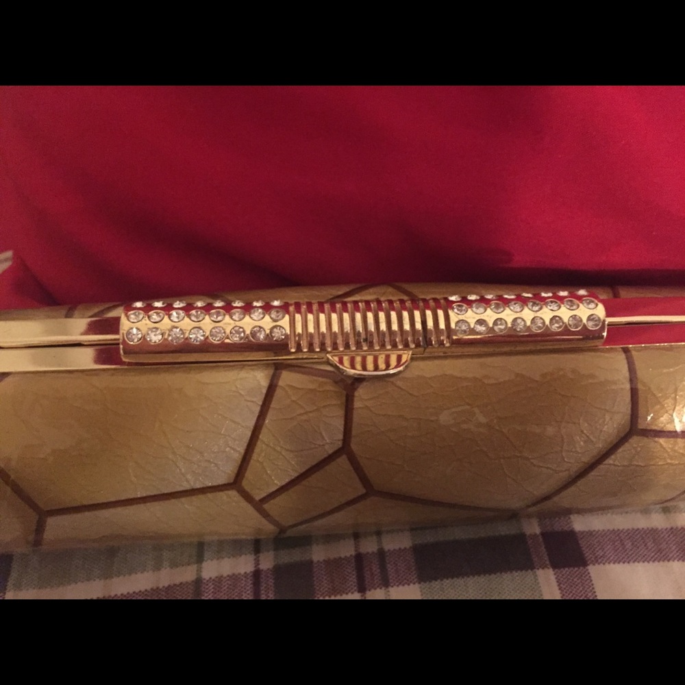 Gold dinner purse